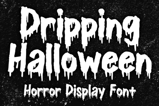 Dripping Halloween Font